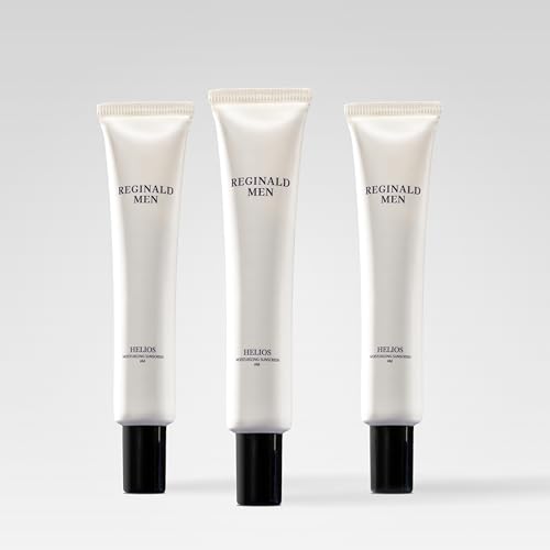 Image of Reginald Men Sunscreen SPF 50 PA++++ | Brightening & Moisturizing | UVA & UVB Protection | Lightweight & Non-Greasy Formula | Broad Spectrum Sun Defense (50g, Pack of 3)
