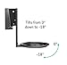 ynVISION.DESIGN Adjustable Wall Mount Compatible with Sonos ERA 100 Speaker - Black 2 Pack (Black, 1 Box of 2 Mounts)