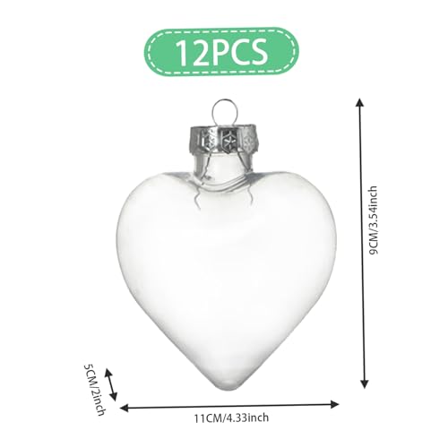 Boules en plastique transparent en cœur de qualité supérieure - 3