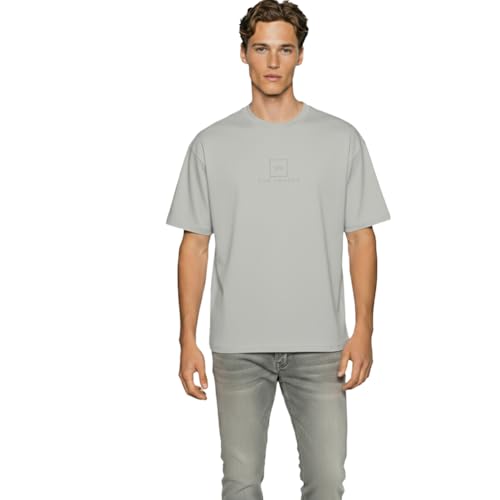 Image of Van Heusen Men's Premium Cotton Oversized Drop Shoulder Brand Logo T-Shirt