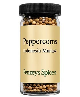 Whole Muntok White Peppercorns By Penzeys Spices 2.5 oz 1/2 cup jar Pack of 1