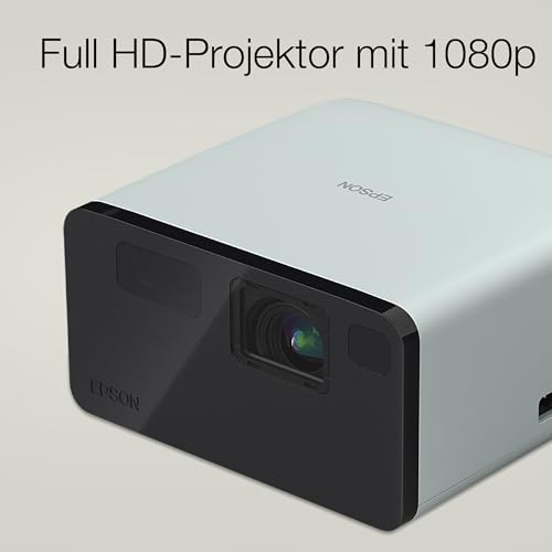 Epson EpiqVision EF-21G tragbarer Mini-Laserprojektor, Full-HD 1.080, 3LCD, 1.000 Lumen, bis zu 150-Zoll-Projektionsfl&auml;che, Bluetooth-Lautsprecher, Chromecast, Google TV, gr&uuml;n