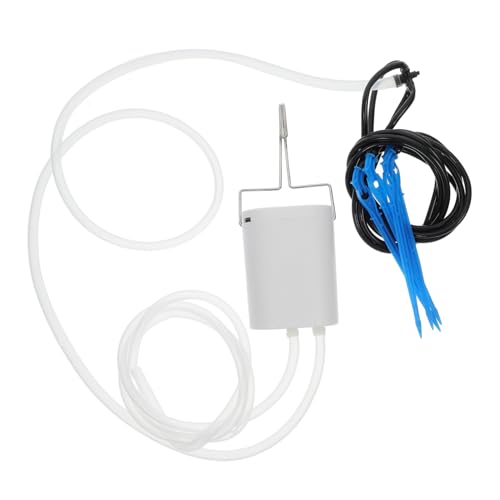 MOBUTOFU スマート充電鉢植え 水耕栽培 屋内植物用散水 自動植木鉢給水器 庭の点滴灌漑 植物用ウォータードリッパー 庭の水タイマー 点滴散水 腹筋 白い