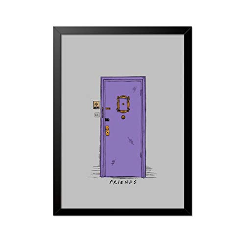 Quadro Poster Seriado Friends Porta 33x23cm
