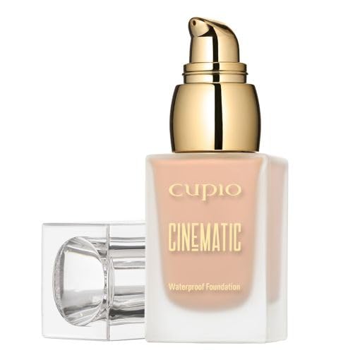 Fondotinta impermeabile Cupio Cinematic – Light | Copertura medio-alta | Lunga durata | SPF 10 | Vegano | 30 ml