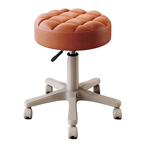 Taburete de bar giratorio ajustable con ruedas para cocina y hogar