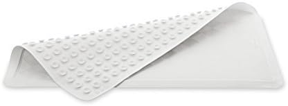 Rubbermaid Commercial Products Bath Tub and Shower Mat, Extra Long Safti-Grip Non-Slip Bathroom Mat for Shower/Bathtub with Suction Cups, Machine Washable, 36-Inch X 18-Inch, White