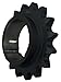 Martin Roller Chain Sprocket, Taper Bushed, Type B Hub, Single Strand, 28B Chain Size, For 3020 Bushing, 44.45mm Pitch, 28 Teeth, 76.2mm Max Bore Dia., 3988.19mm OD, 133.35mm Hub Dia., 29.44mm Width