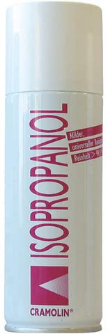 CRAMOLIN® Spray limpiador Isopropanol para componentes electrónicos (200 ml), recibirás 12 latas de 200 ml
