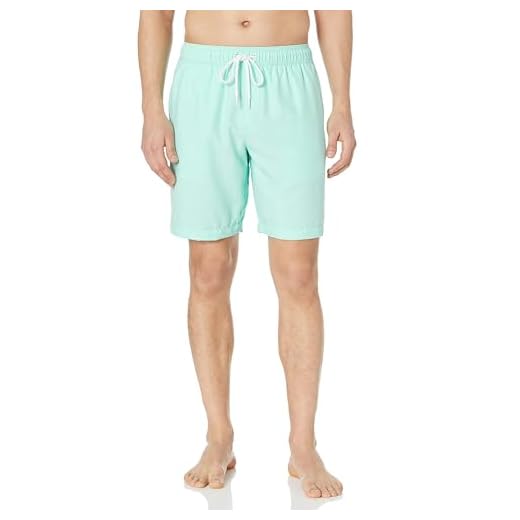 Amazon Essentials Quick-Dry 9" fashion-swim-trunks, mint, US M (EU M)