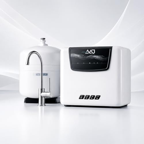 Image of AQUA AAJ UTC Under Sink RO System (WHITE)| RO+UV+UF+Sediment+Carbon |12L Storage Tank | Faucet & All Accessories| DIY Filter Change | Unbreakable Body | Under Sink RO System