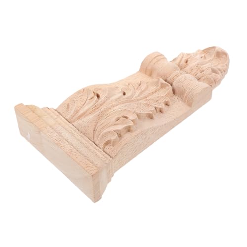 HOODANCOS 2 Piezas Apliques De Marco De Esquina Muro Soporte Ménsulas Decorativas País Decoración De La Pared Decorativo Decoración De Pared Tallado Rústico Khaki Madera