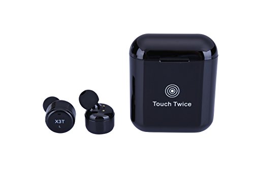 True Twin Wireless Bluetooth Stereo Earbud Earphone Headphone Headset,Touch Control CSR with Portable