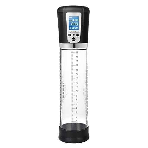 Pompe à pénis électrique - Augmentation de la puissance du pénis - Écran LCD USB - 20 cm de diamètre - 7 cm - Érection - Aide à l'impuissance - Pompe à vide pour hommes - Entraînement de puissance