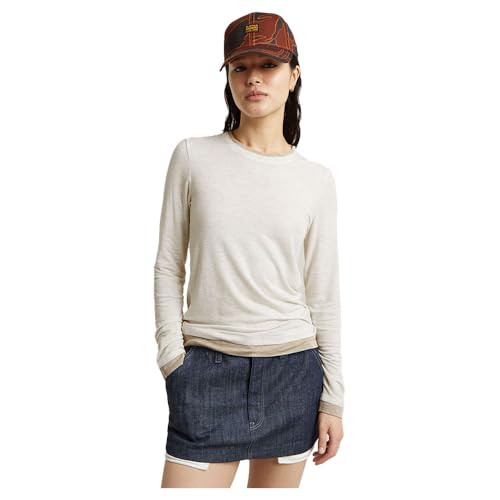 Haut double layer T-shirt femme G-Star à la finition premium épurée
