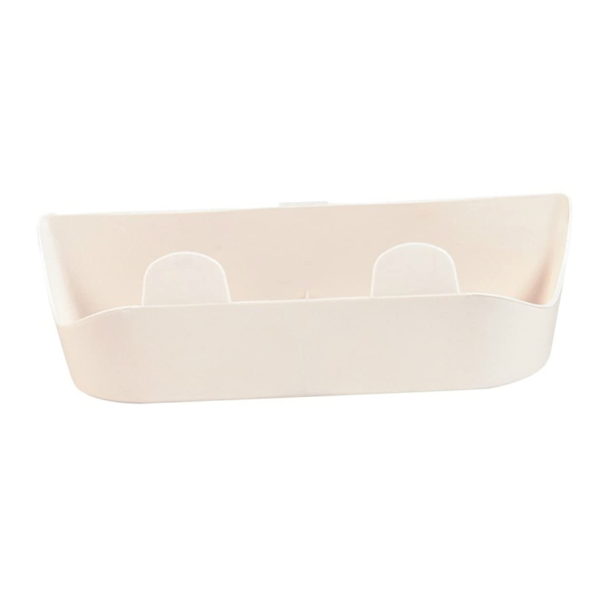 Cabilock 5pcs Wall Mounted Shoes Rack Creative Punch Bathroom Storage Organizer Plastic Holder for Slippers Easy Installation with Self Adhesive Hooks Beige