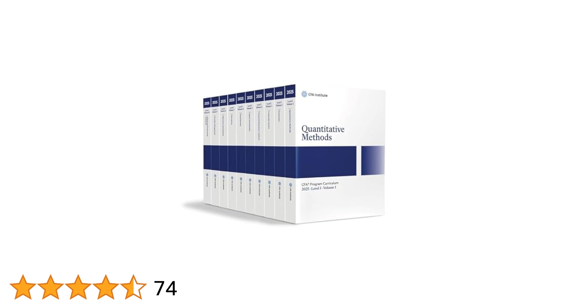 CFA Institute テキスト 2025 CFA Program Curriculum Level I Box Set: Quantitative