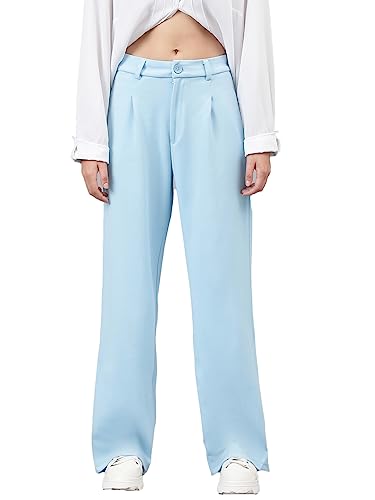 Image of KOTTY Women's High Waist Pleated Wide Leg Trousers