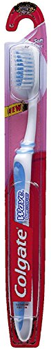 (Bulk Pack of 7) Colgate Wave Gum Comfort Manual Toothbrush - Soft Bristles & Compact Head - Curved Handle & Bristles - Colors Vary