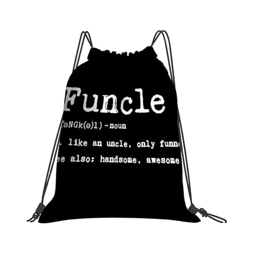 Crazy Dog Funcle Drawstring Bags For Soccer