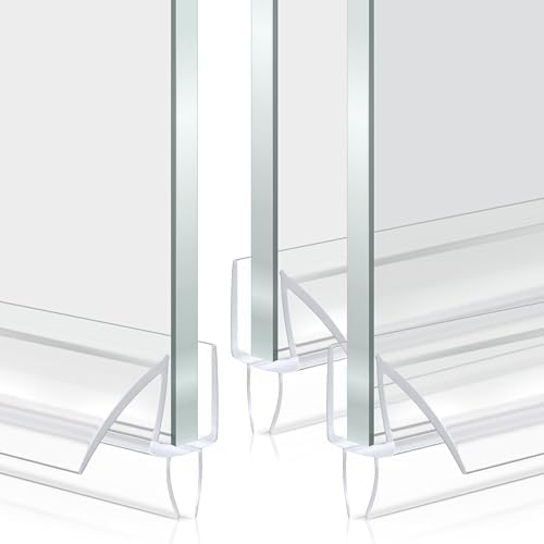 3Pack. Frameless Shower Door Bottom Seal, Frameless Glass Shower Door