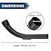 Replacement Miele Hoover Parts 35mm Curved Bent End Hose Handle | Compatible with C1, C2, C3 Cat & Dog Series Miele Vacuum Cleaner Parts |Durable Hose Pipe, Curved Wand Handle for Cleaning.