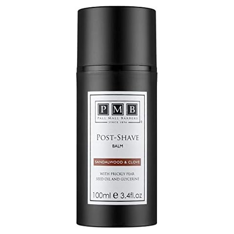 Pall Mall Barbers, Finest Shave Care for Men Since 1896 - Post Shave Balm, Sandalwood & Clove - 100ml | Mens Hydrating Shave Balm - Calm and Soothe The Skin Cover