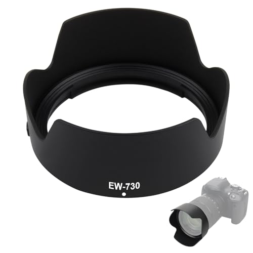 Parasol EW-73D para Objetivo Canon, Compatible con EOS, RP, RF 24-105mm F4-7.1 STM, RF 28-70mm F2.8 IS STM, EF-S 18-135mm f/3.5-5.6 USM, Lente H-UIPUXIANG de 67mm, Protección contra Luz Parasita