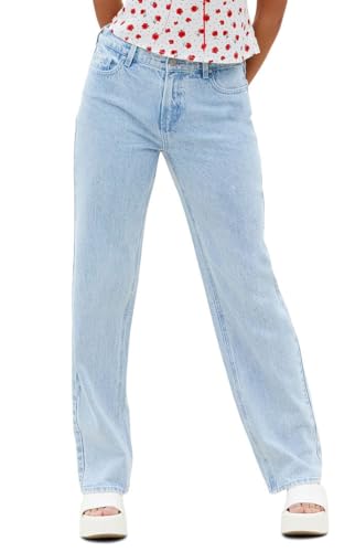 PacSun Women's Jordyn Low Rise Straight Leg Jeans Light Indigo