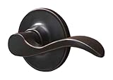 Schlage J10SEV716 Seville Hall and Closet Lever, Aged Bronze