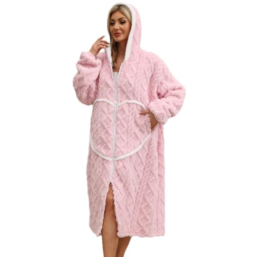 Sweat à capuche surdimensionné pour femme avec veste longue zippée