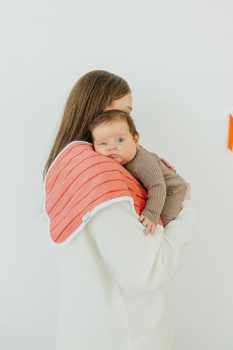Image of Copper Pearl Premium Baby Burp Cloths - 3-Pack Large Cotton Burp Cloths, Extra Soft Spit Up Rags with 3 Absorbent Layers, Perfect for Baby Boy and Baby Girl Gifts (21 inch x 10 inch Size, Farmstead Set)