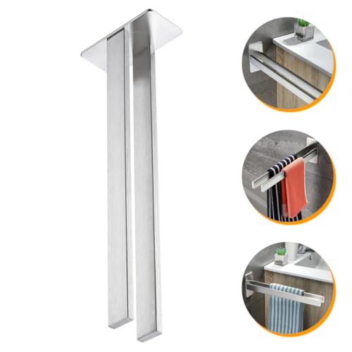 Porte-serviettes mural double sans trou pour protéger vos carrelages - 7