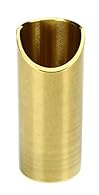 Polished Brass Slide with Tapered Interi Knuckle Cutaway - Extra Large Finger Rest