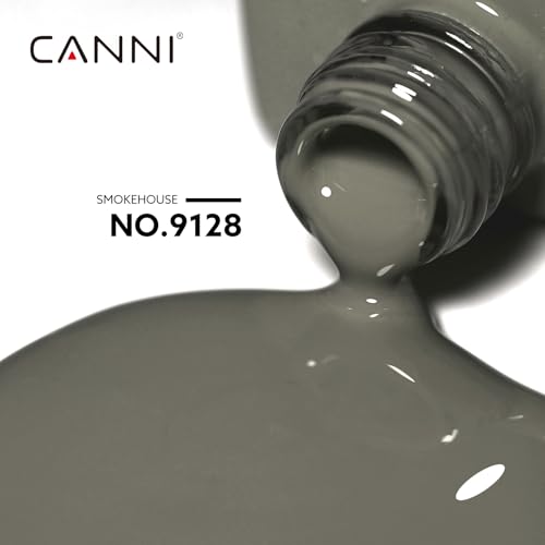 Image of CANNI Grey Gel Nail Polish, 1Pcs Grey Gel Polish Color Nail Polish High Gloss Soak Off U V Nail Manicure Salon DIY