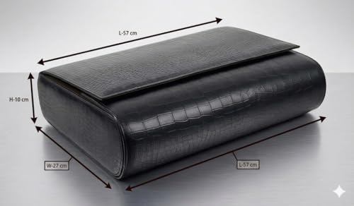 Image of essart Luxury Watch Storage Case - Premium Leather Organizer Box for Exclusive Timepieces, Elegant Display & Protection for Collectors (WR-101-XV-Black)