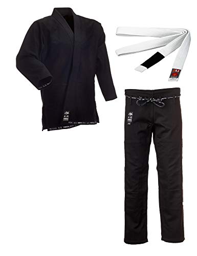 BJJ Starter Gi "Fortaleza" + BJJ Gürtel schwarz Cover