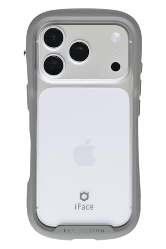iFace Reflection iPhone 17 Pro �P�[�X �N���A �����K���X (�O���[)�y iphone 17 pro �P�[�X �A�C�t�H��17�v�� �J�o�[ �X�}�z�P�[�X ���� �ϏՌ� �X�g���b�v�z�[���t�� �N���A�P�[�X �z