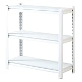 DORIS ドリス ラック メタルラック スチールラック オープンシェルフ 幅80cm 高さ80cm 奥行き30cm 3段 高さ調整 防サビ加工 耐荷重70kg タイヤラック 物置 キャビット3段80×30 ホワイト 【16652】