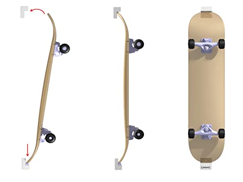 Clipboart ® - Support mural vertical pour votre skateboard Cover