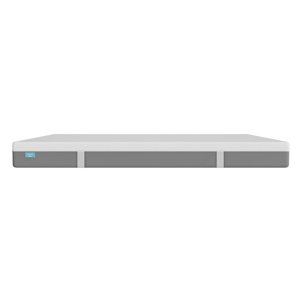 Cecotec Colchón Viscoelástico y Enfundable Flow Hybrid + 90x190. Muelles Ensacados SpringCore, Altura 25 cm, Firmeza Alta, SeparateMuv, MorphoAdapt, Fresh & EasyClean