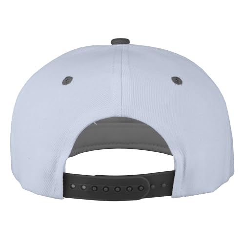 Image of Gelante Snapback Hats for Men - Flat Bill Brim Baseball Cap Hat - Plain Blank Adjustable