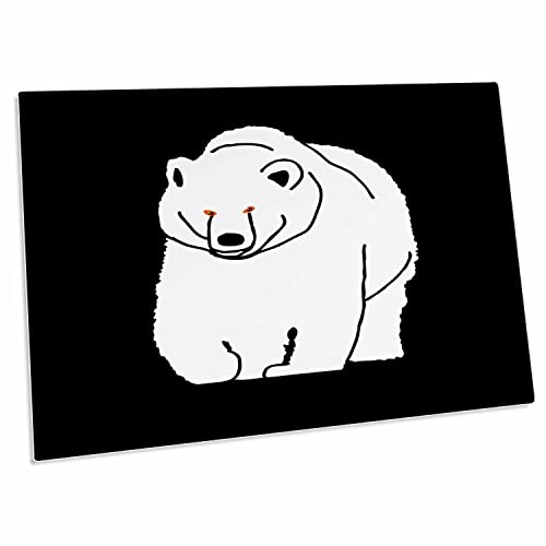 3dRose Desk Pad 58.42x40.64 cm con Silueta de Oso