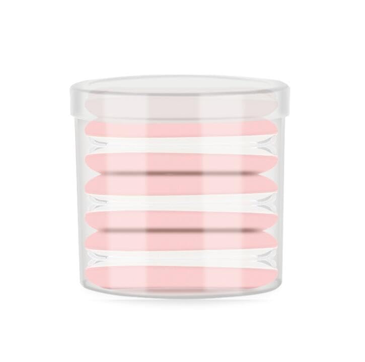 6 Piezas Esponja de Base Húmeda y Seca, Esponjas de Maquillaje Redondas, Esponja de Polvo Reutilizables, Esponja Facial Powder Puff Pads para Crema de Base Líquida Corrector de Polvo Suelto (Rosa)