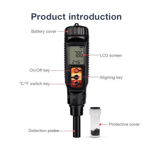 ph����� �H�i�O���[�hPH���[�^�[ �f�W�^���_�x�v �y��E���nPH/���x���o�� �n���h�w���hPH�e�X�g�y�� �� �ʕ� �`�[�Y ���p(Flat probe)