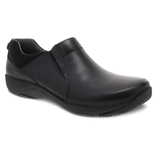 Dansko Women's Neci Black Leather Slip-Resistant Work Shoe 8.5-9 M US