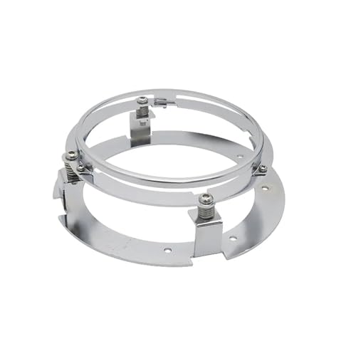 Soporte de faros para moto con anillo antivibración de 5.75 pulgadas en color plata
