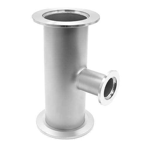 AVCRAY 3 Way Tee Reducer KF-50 to KF-25 Vacuum Fittings, ISO-KF Flange Size NW-50 to NW-25, Stainless Steel (KF50-KF25)
