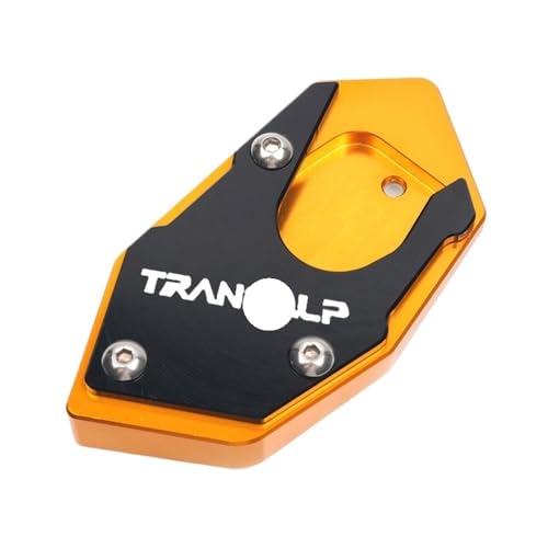 Agrandir le coussin de béquille moto Transalp 700 pour éviter les chutes sur sol mou