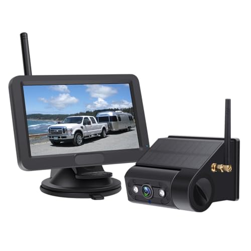 新品 Tonowu 5インチ ワイヤレス バックカメラモニター ソーラー充電 Amazon.co.jp: Tonowu 5インチバックカメラモニターセット